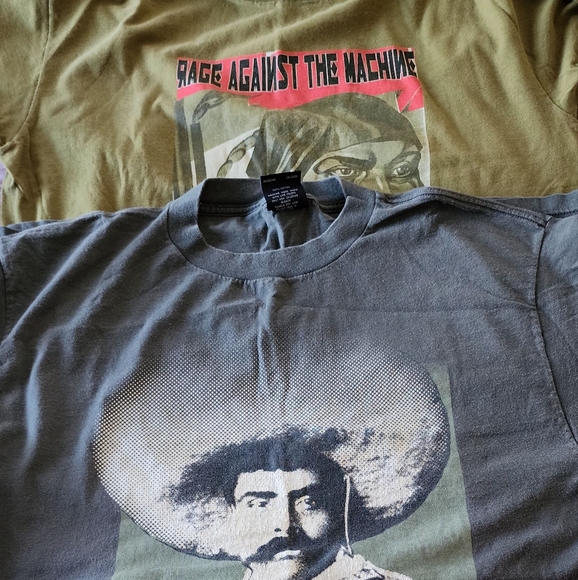 RAGE AGAINST THE MACHINE ZAPATA ONLY SHIRT XL GIANT USA MADE COTTON VINTAGE - Picture 16 of 16